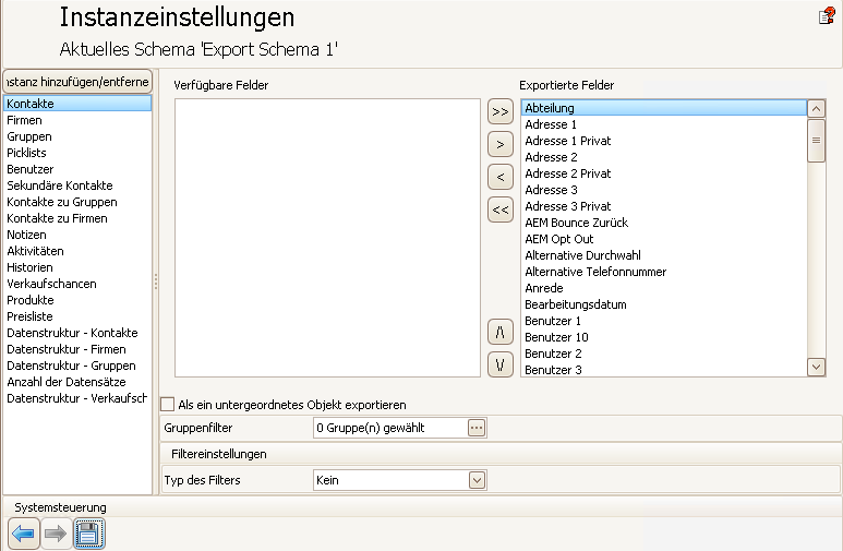 exporter bearbeiten 2neu