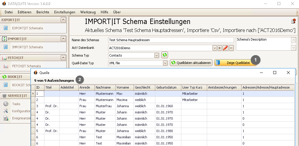 how to hauptadressen importieren 2