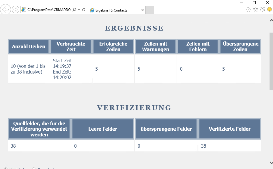 berichte 2
