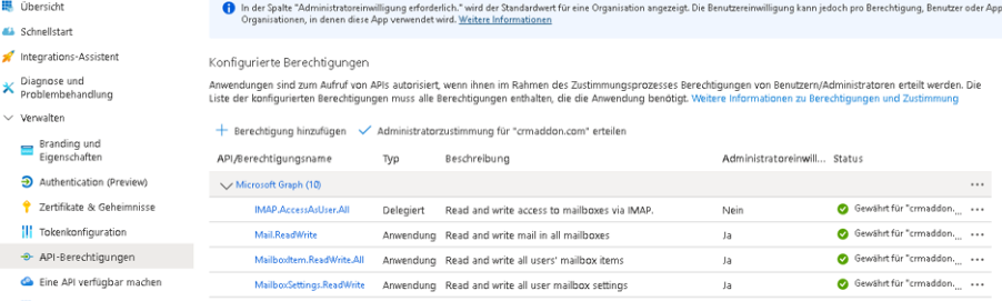 Mailserver365_AppBerechtigungen
