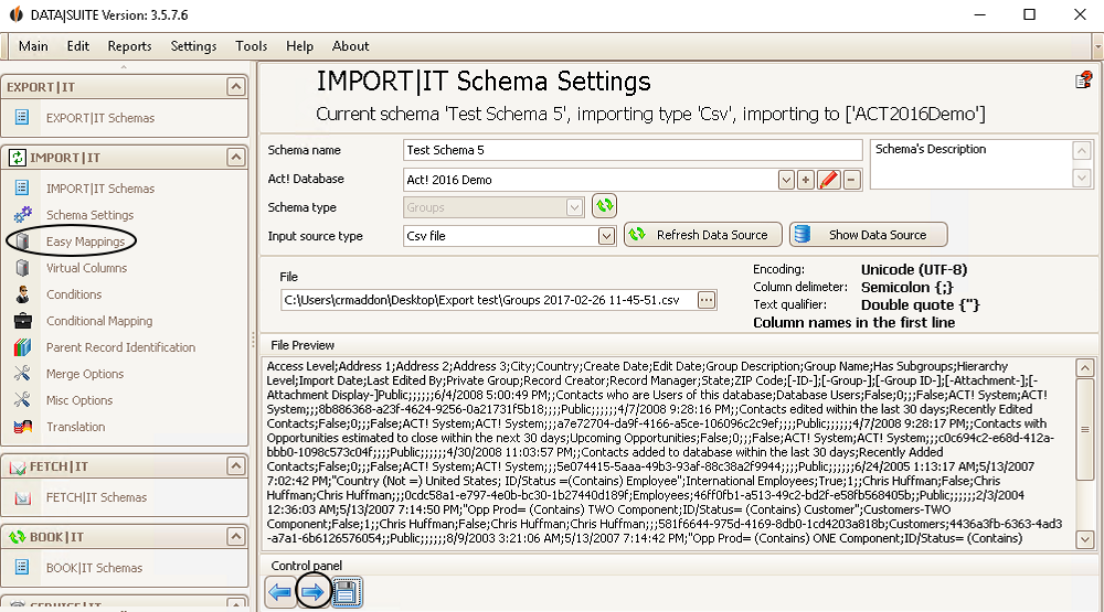 how to import groups