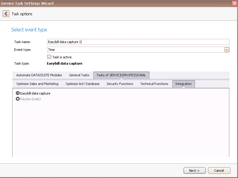 serviceit easybill data capture