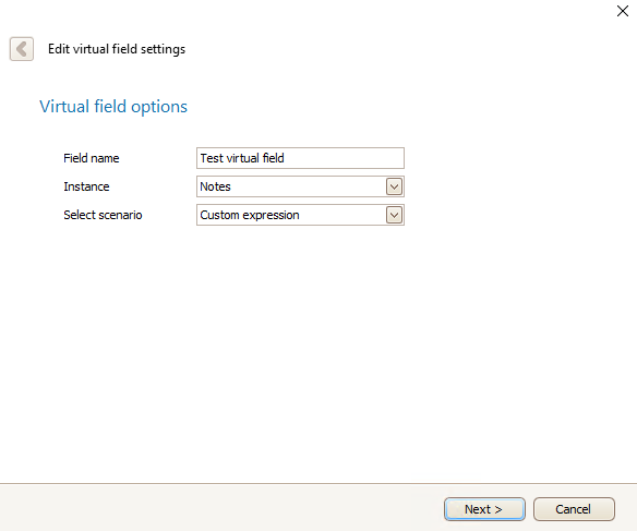 virtual fields 16