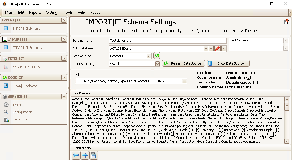create import schema 11