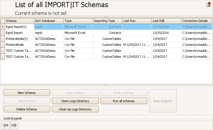 create import schema