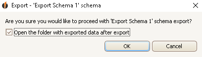 run export schema 2