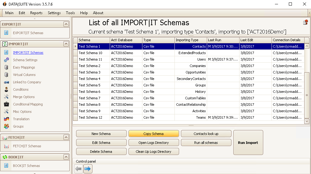 edit import schema 3