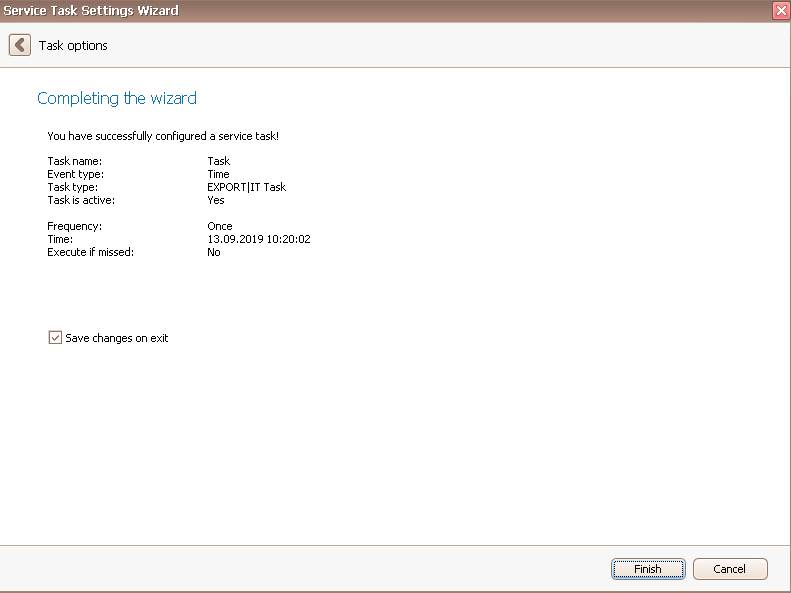serviceit exportit task 2
