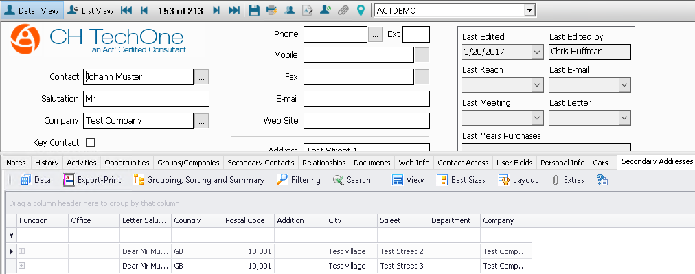 how to import secondary addresses 5