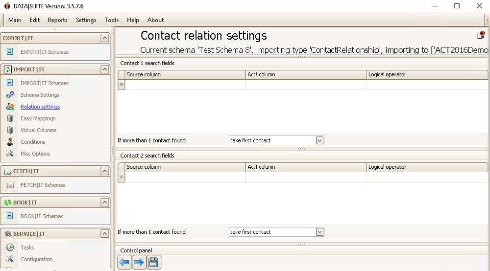 relation settings