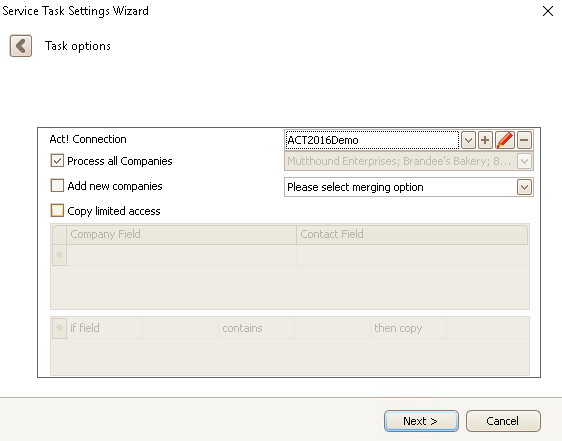 companies to contacts 2