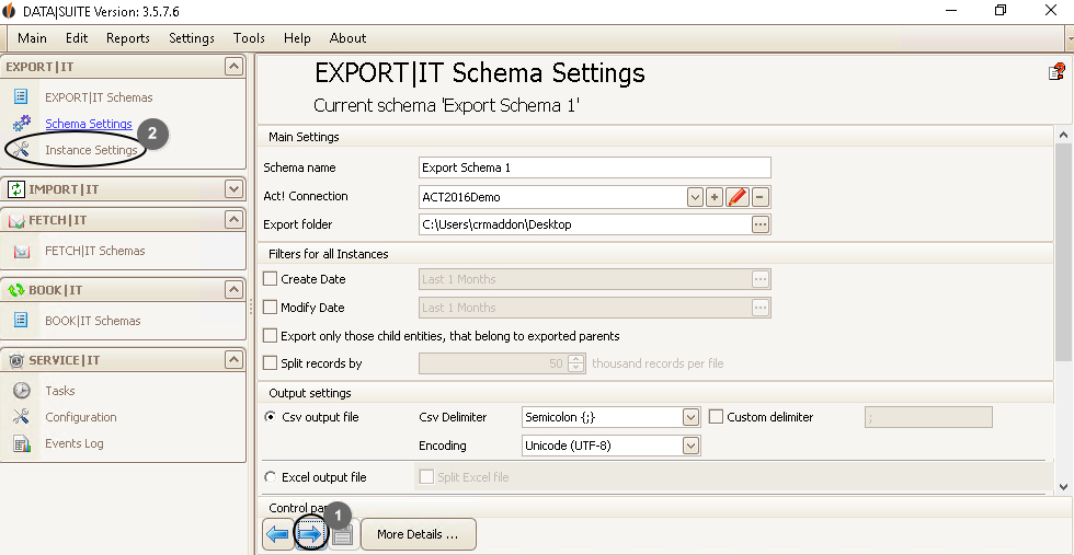edit export schema 2