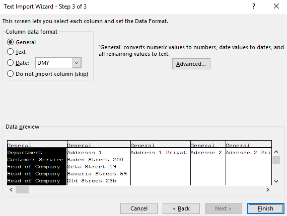 run export schema 9