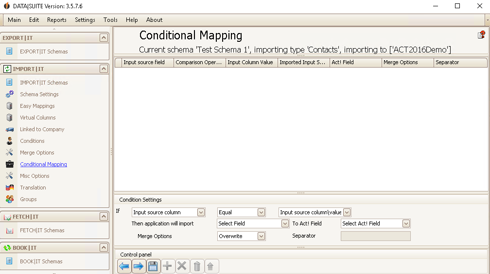 conditional mapping
