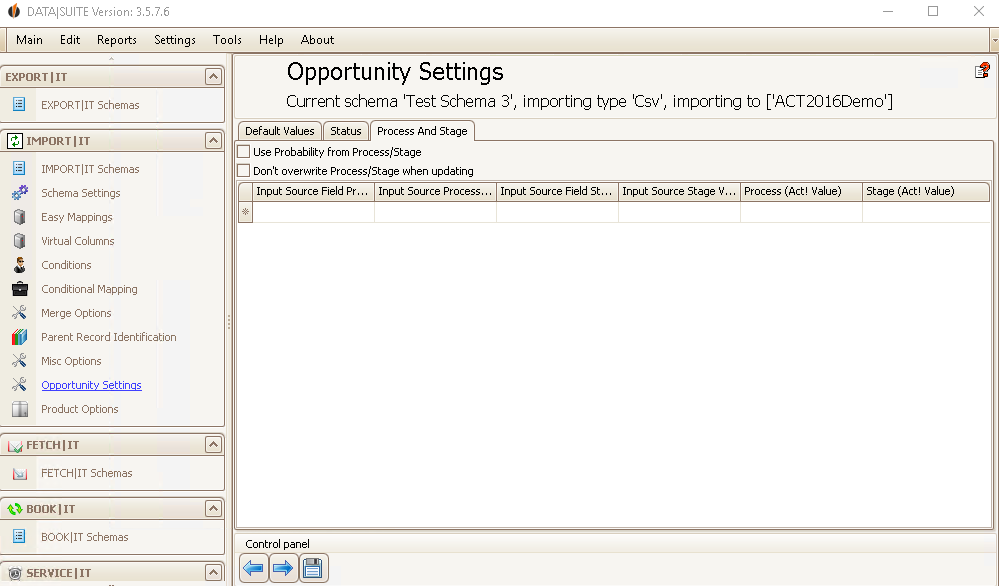 opportunity settings 3