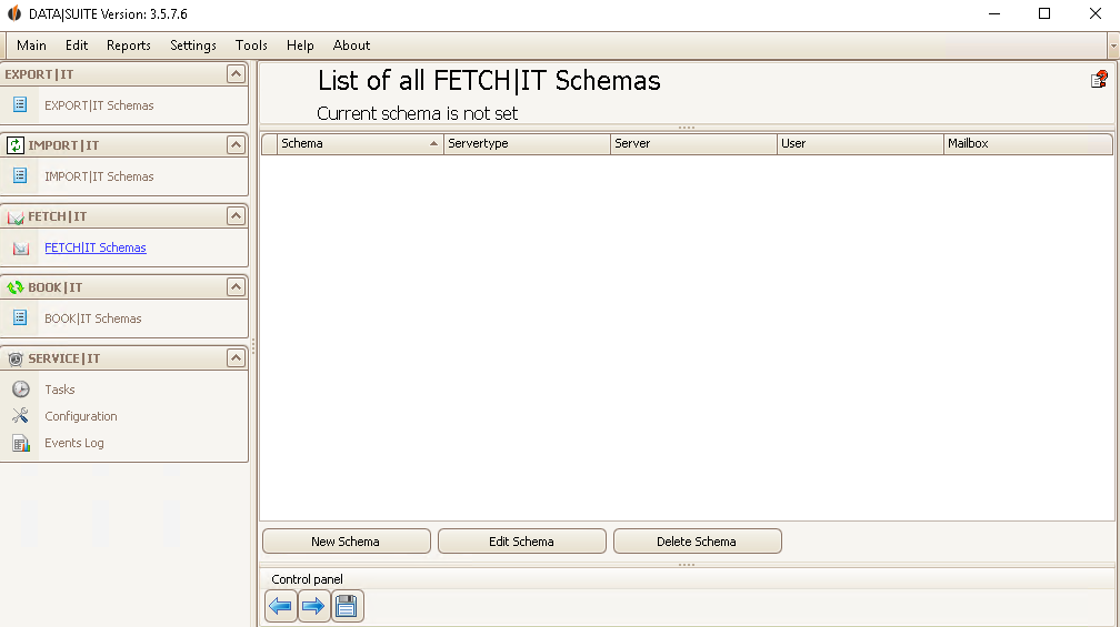create fetchit schema