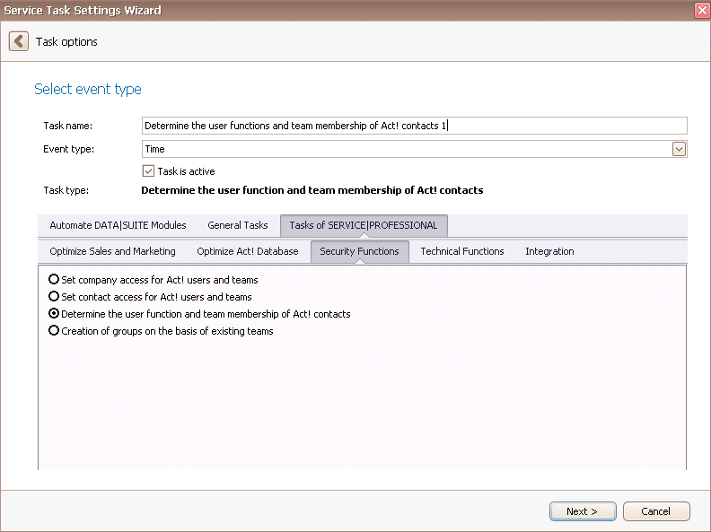 serviceit determine the user function