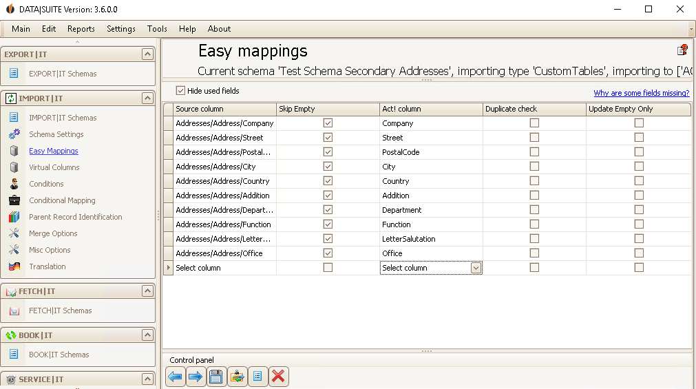 how to import secondary addresses 4