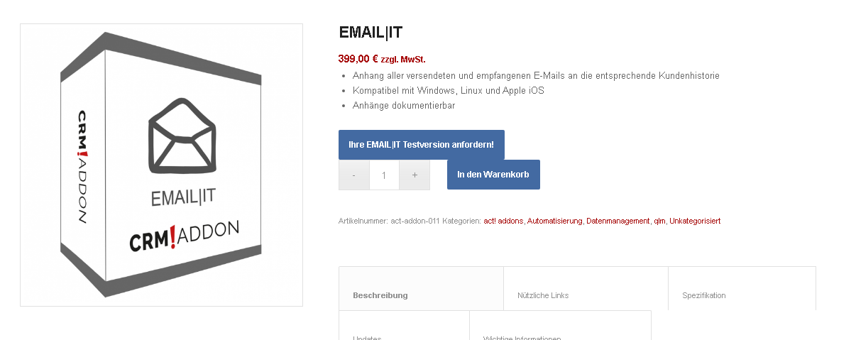 EMAIL IT Testversion anfordern
