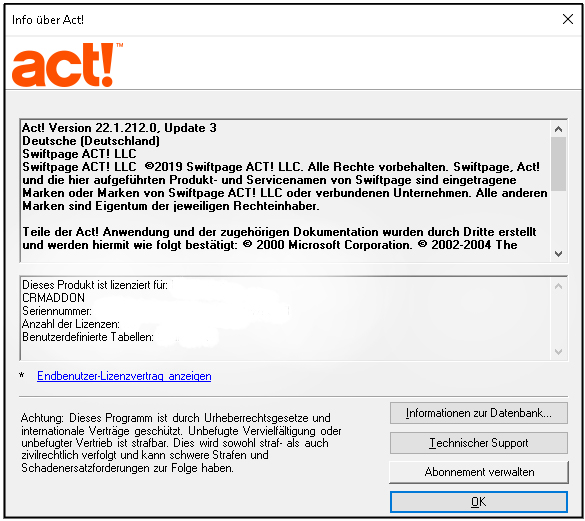 actInfo 10
