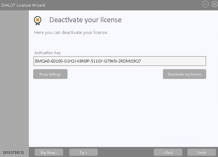 deactivate license