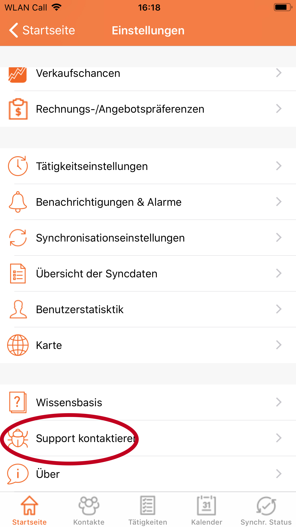 Step2SupportKontaktieren