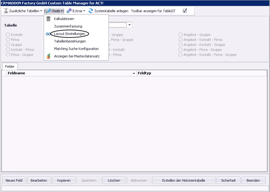 tableit manager layout einstellungen