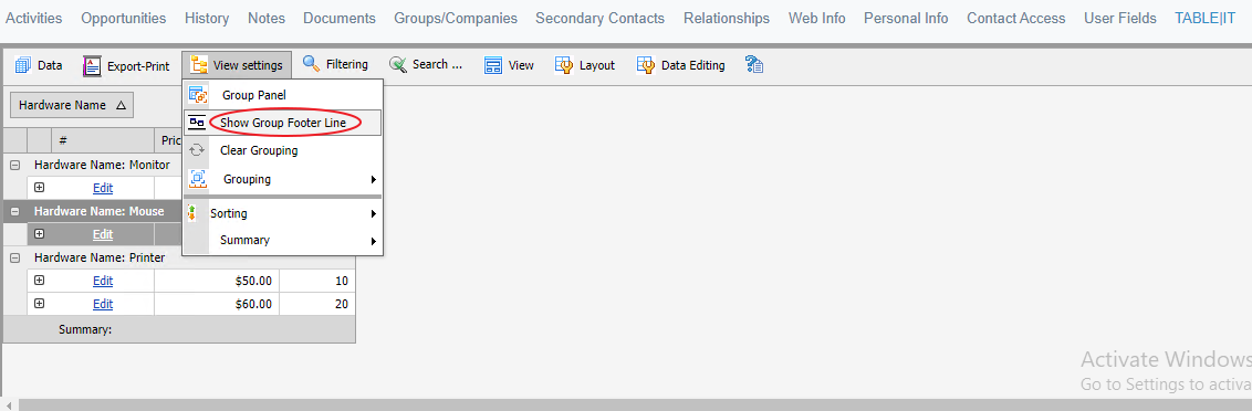 tool bar web 15